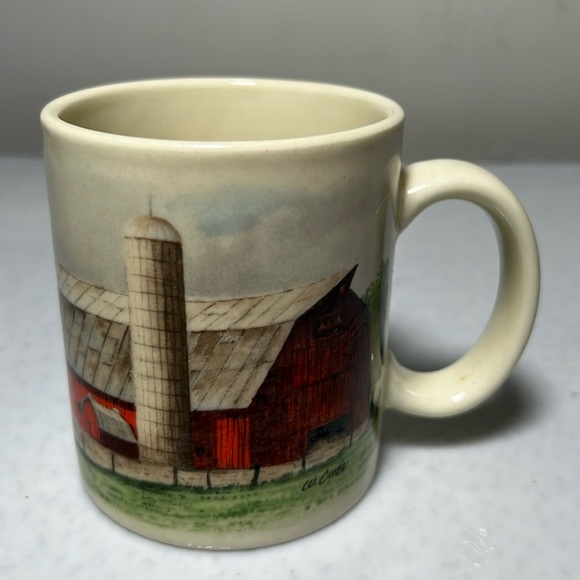 Vintage Otagiri Advantage Collection Ceramic Mug Farm Themed - Picture 1 of 6